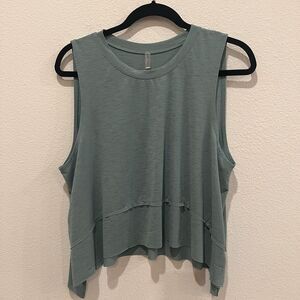 Free People Movement Women's Tempo Green Tank -- Size M Activewear Yoga Run